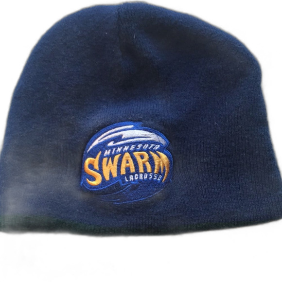 Minnesota wild and Minnesota swarm Reversible hat/beanie Hockey La cross Winter - Picture 2 of 4
